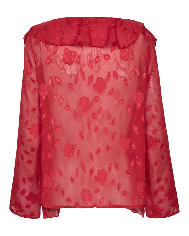 A-View bluse lay rush red