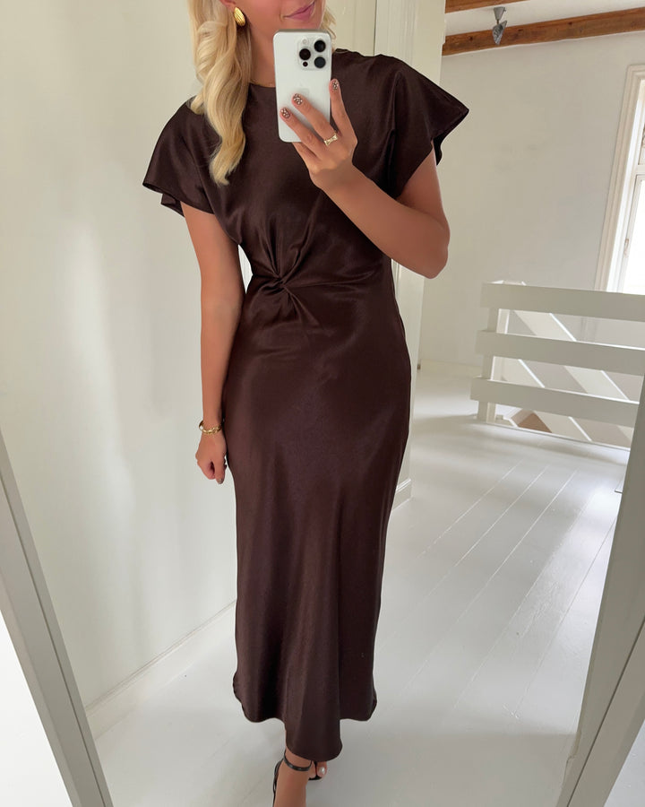 Sister's Point kjole gista-dr3 brown - FORUDBESTILLING LEV. UGE 45