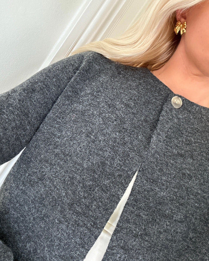 Vero Moda cardigan marina ls o-neck dark grey melange