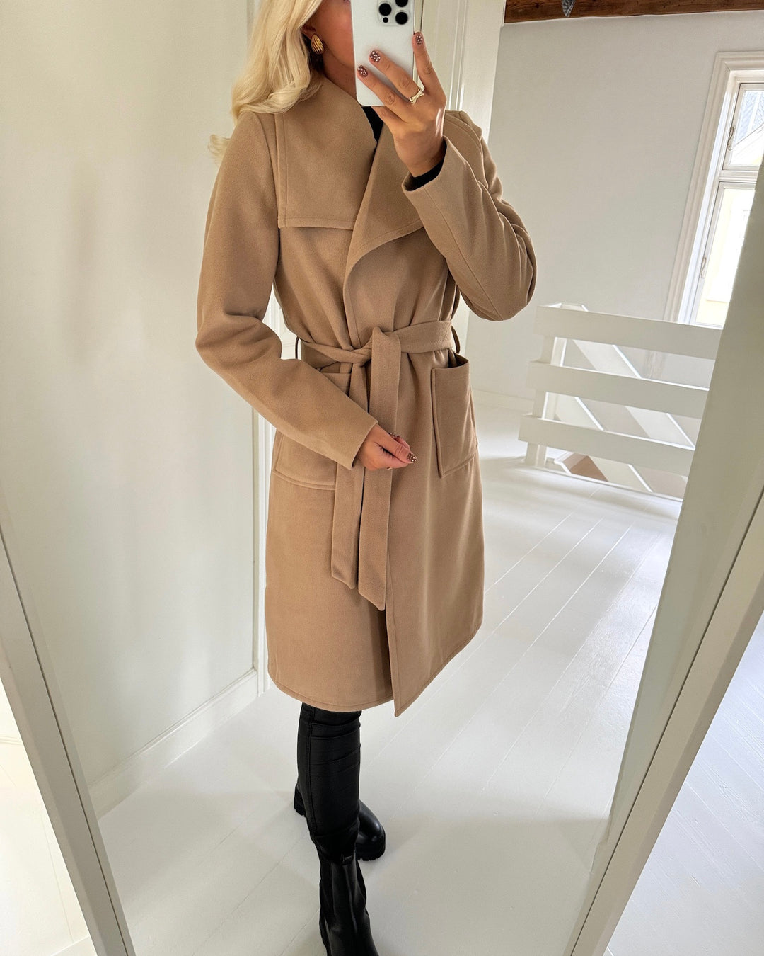 Only frakke newphoebe drapy camel