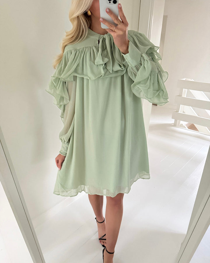 Y.A.S kjole noel ls smoke green