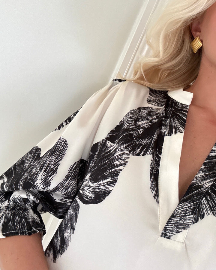 Sister's Point bluse venny-ss8 cream flower