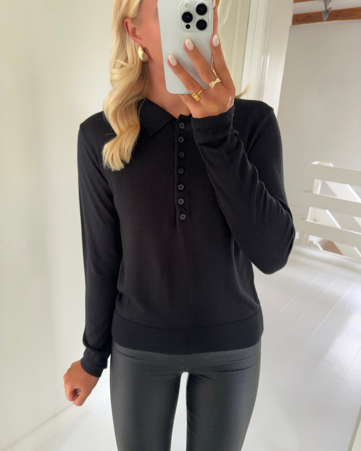 Only polo cathrine ls neck black