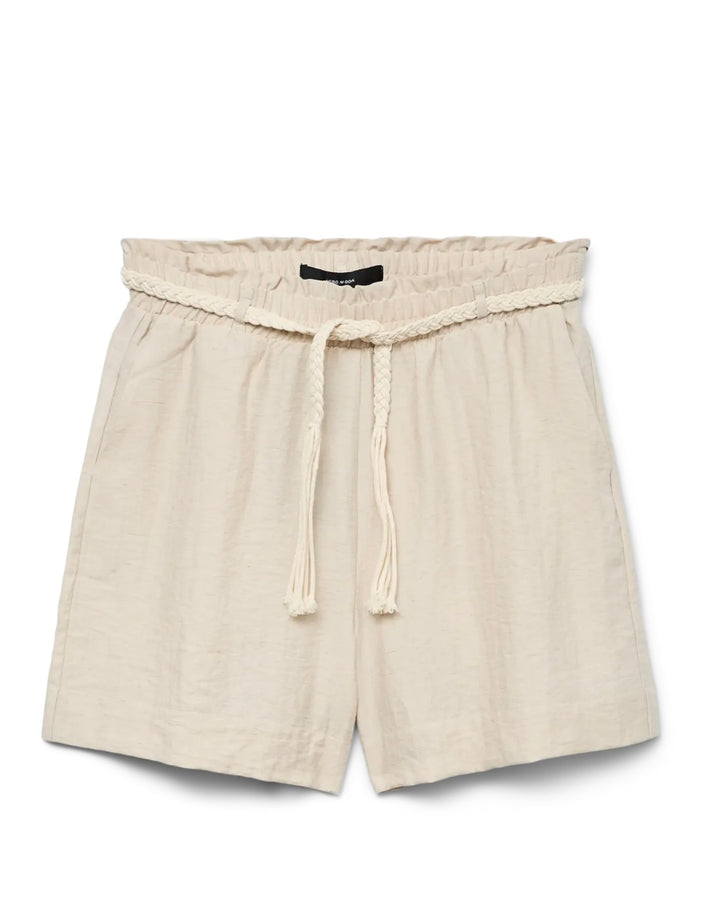 Vero Moda shorts heaven hw belt wvn ga oatmeal