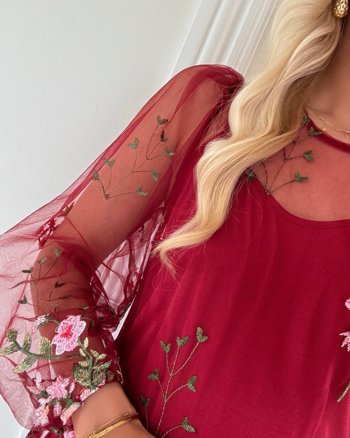 A-view kjole fuschia bordeaux/rose