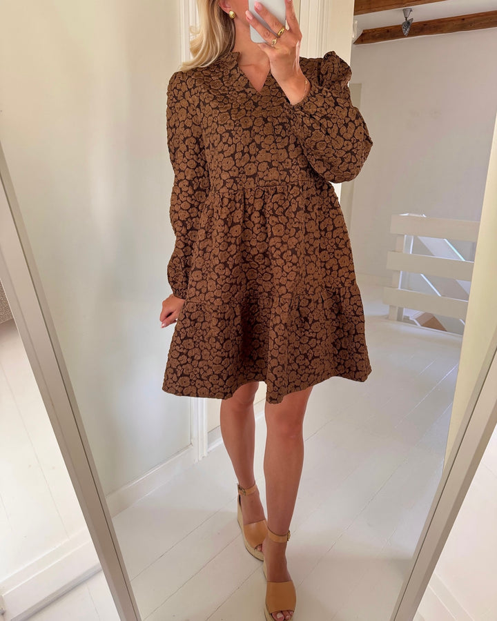 A-View kjole ida dark brown