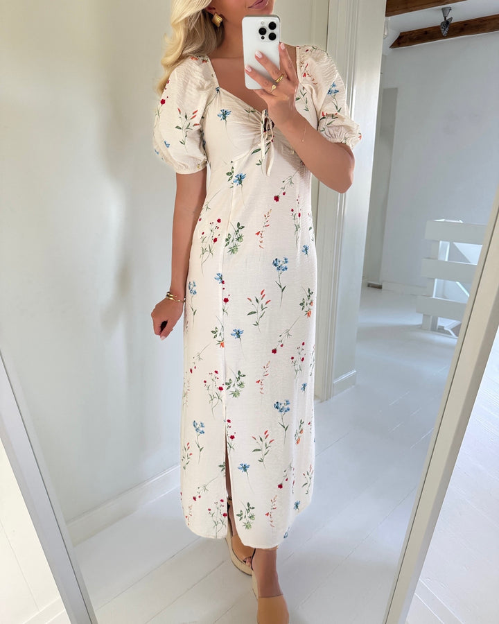 Vero Moda kjole josie 2/4 ankle birch/bina