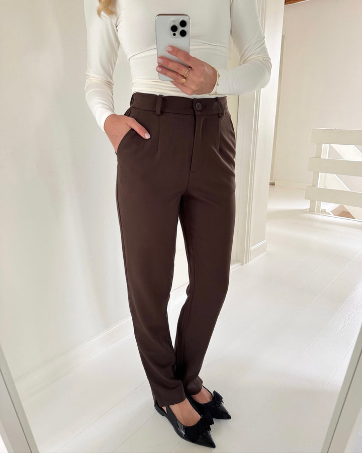 Pieces bukser kamil hw ankle hot fudge