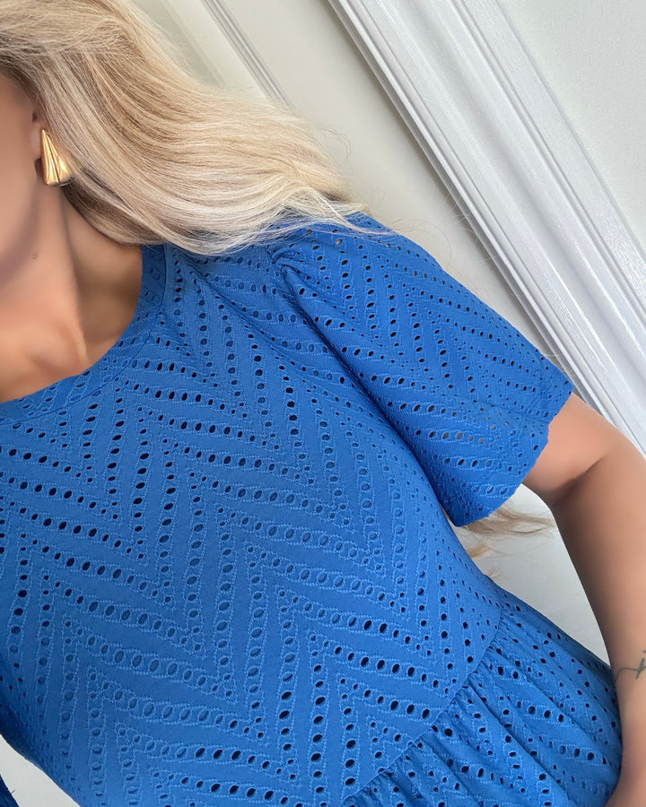 JDY kjole carla cathinka ss strong blue
