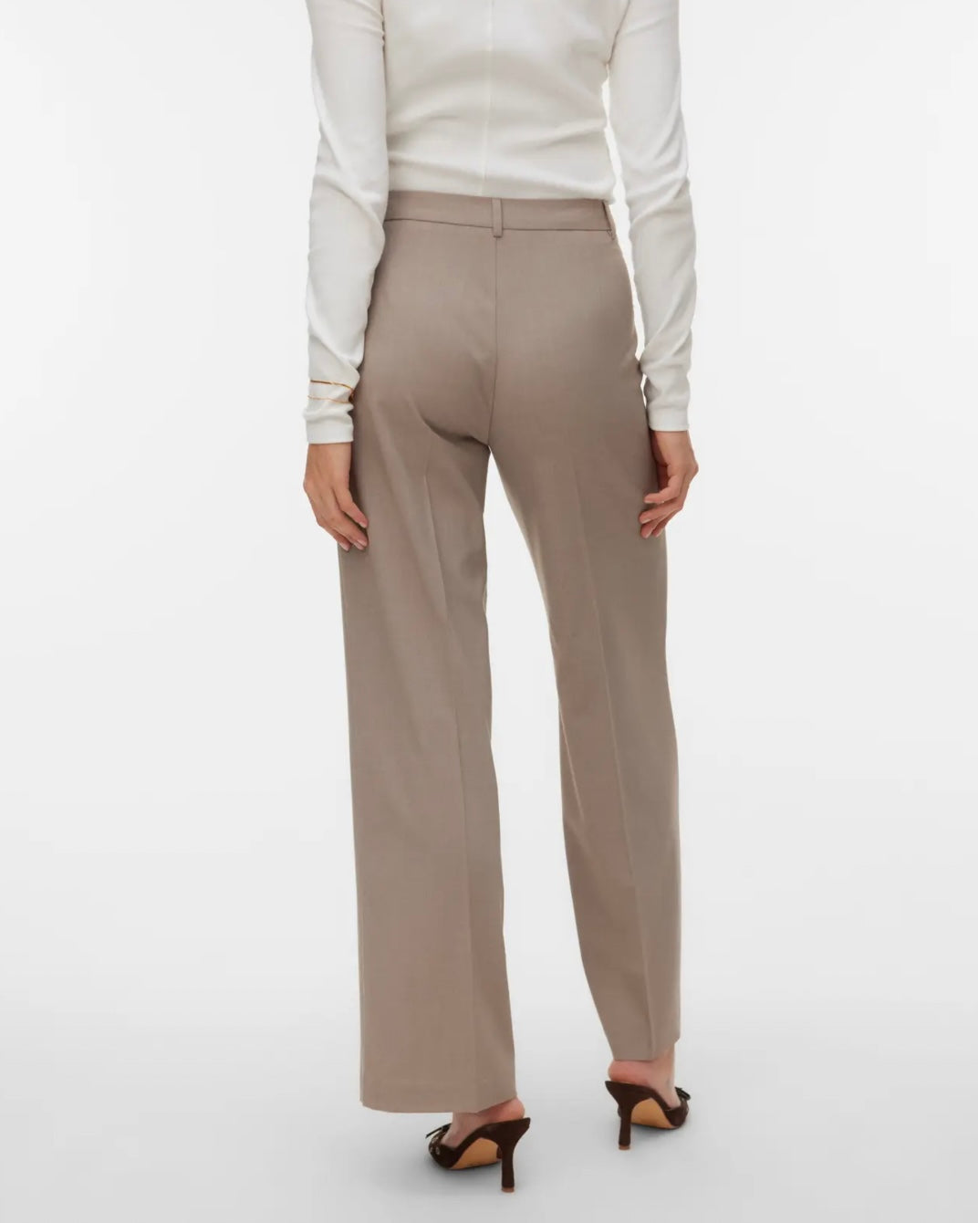 Vero Moda bukser texas mw straight moon rock melange