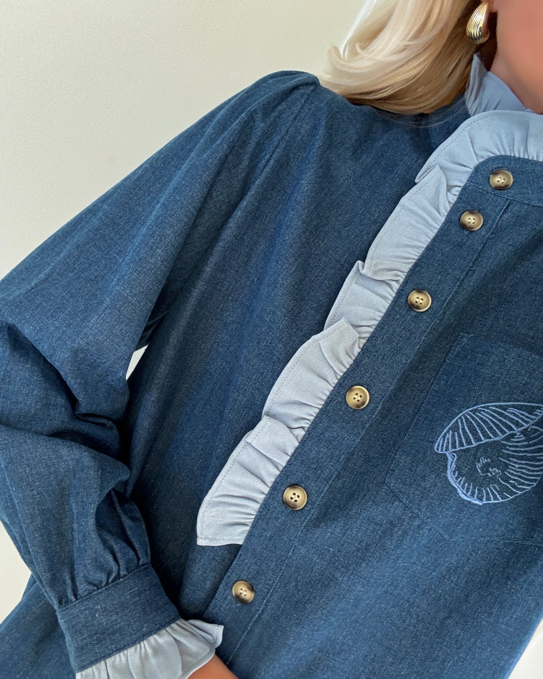 Stories from the Atelier skjorte nature medium blue