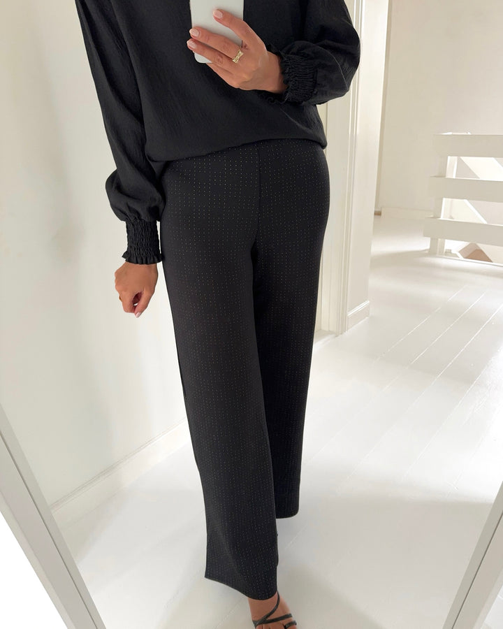 Sister's Point bukser glut-pa12 black/gold