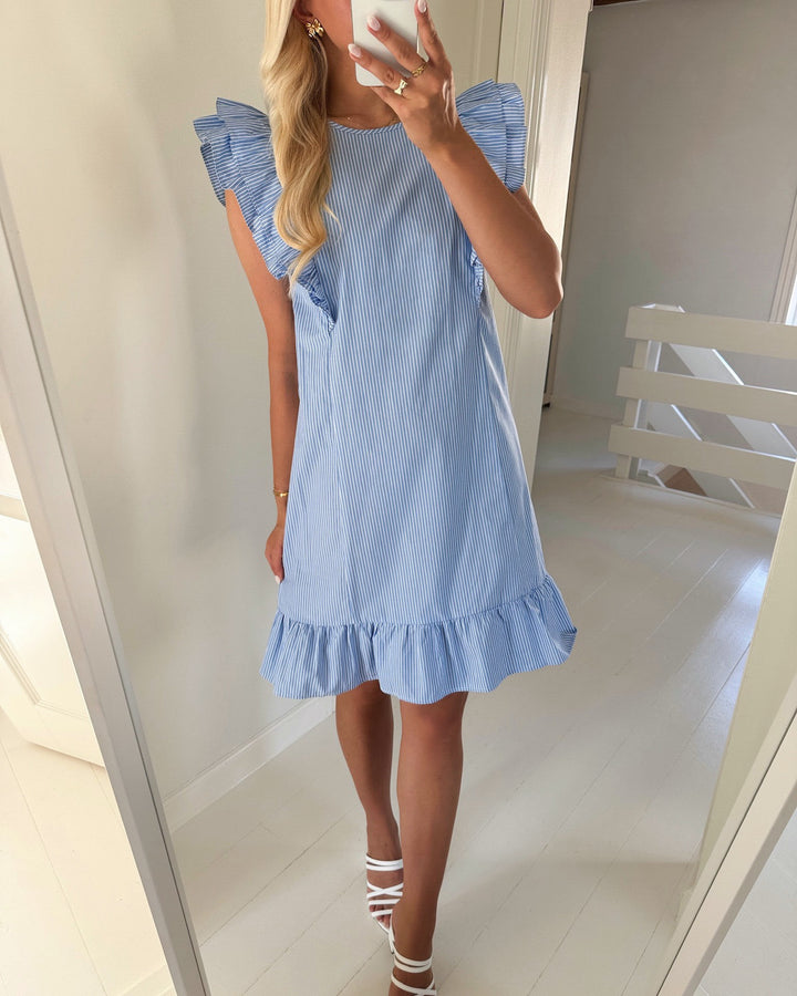 Vero Moda kjole aila sl wvn exp little boy blue/white