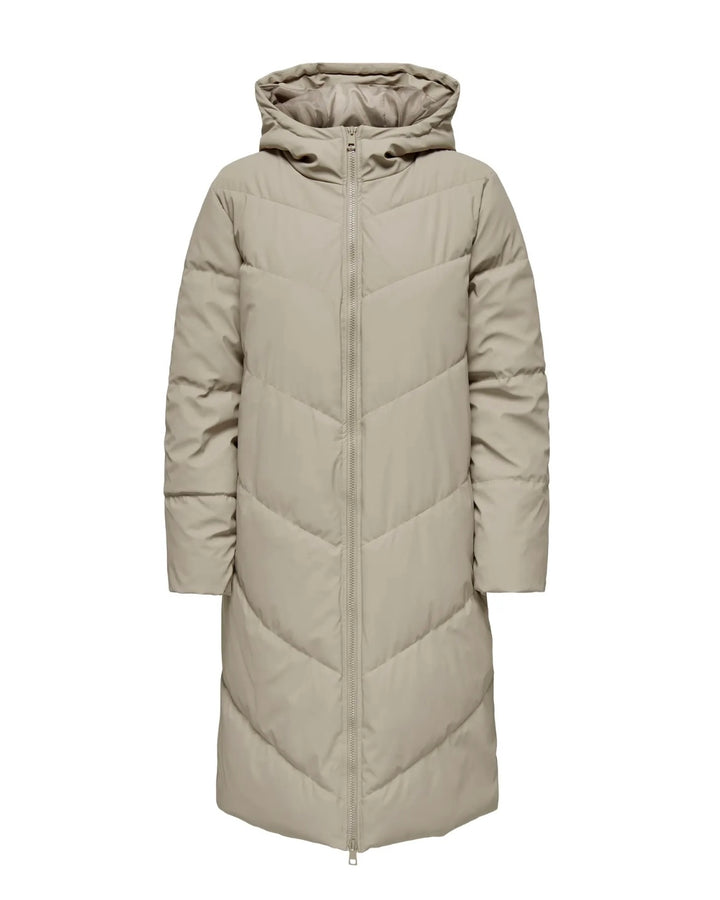 JDY jakke ulrikka life water rep puffa otw noos simply taupe