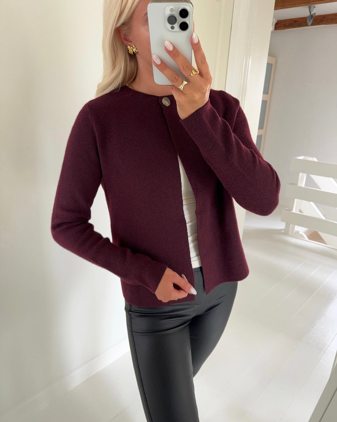 Vero Moda cardigan marina ls o-neck winetasting/melange