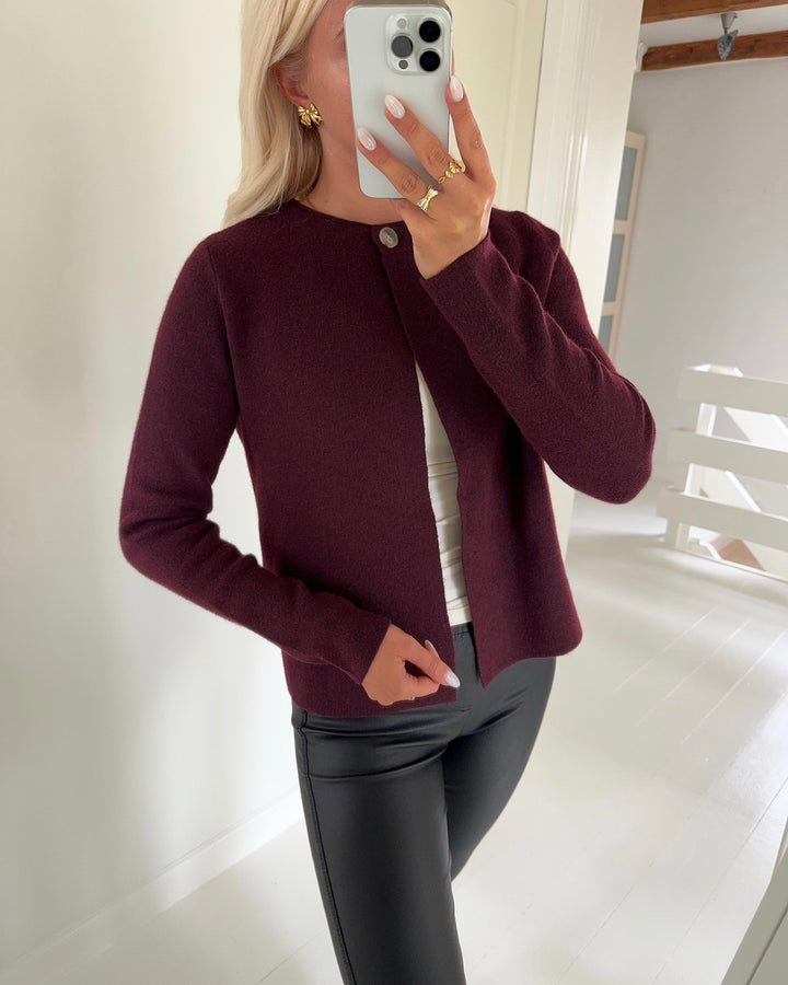 Vero Moda cardigan marina ls o-neck winetasting/melange