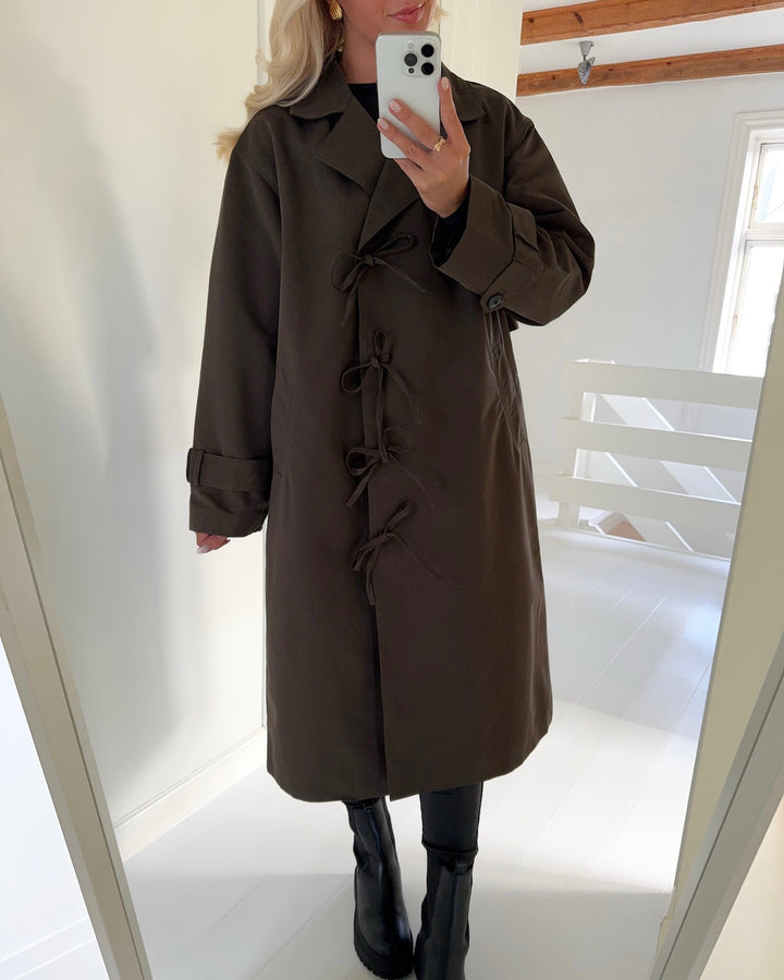 Pieces frakke agnes ls tie wvn delicioso