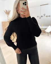 Rue l/s pullover knit black