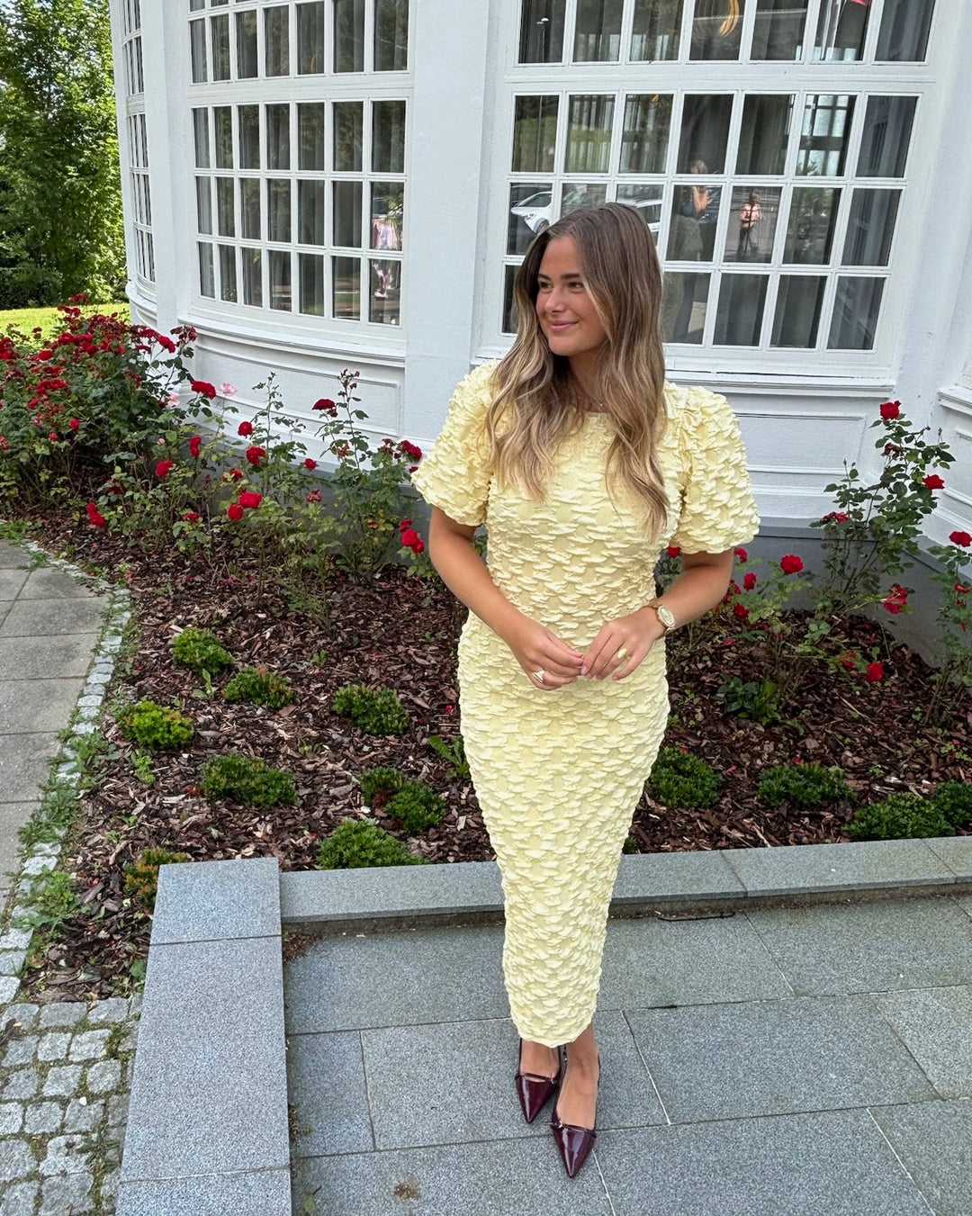 Y.A.S kjole miamaja 2/4 long anise flower