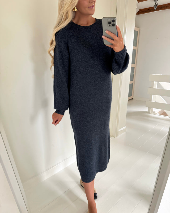 JDY kjole rue life ls maxi total eclipse/melange