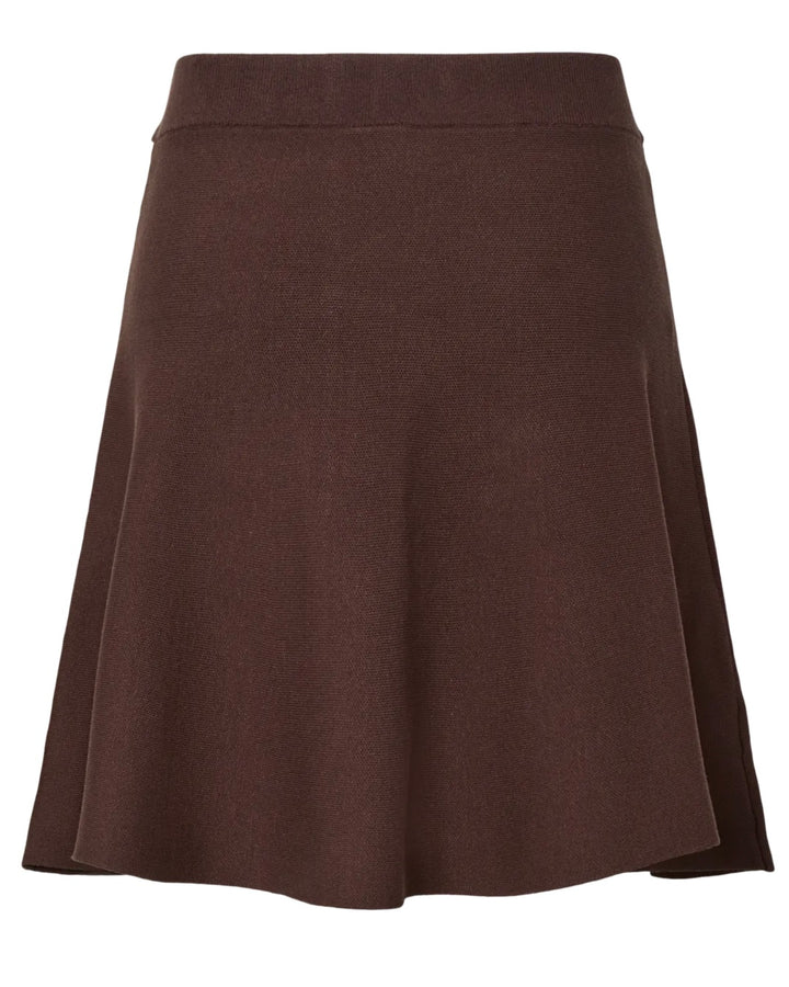 Y.A.S nederdel fonny hw knit chocolate brown