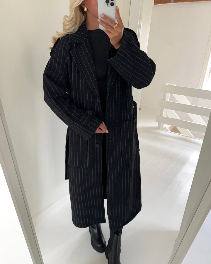 Sister's Point frakke caleb grey pinstripe