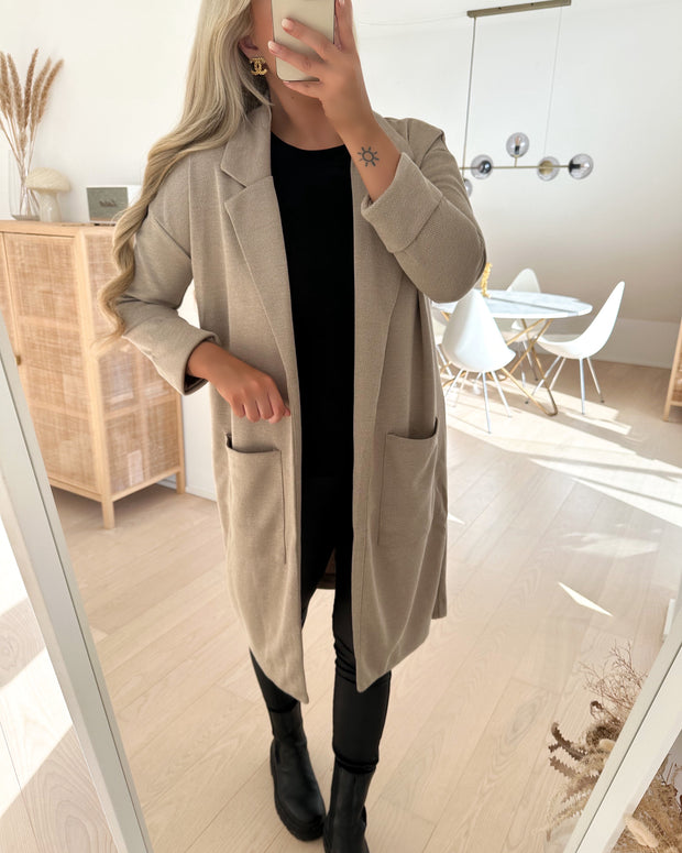 Dorita 3/4 coatigan silver mink