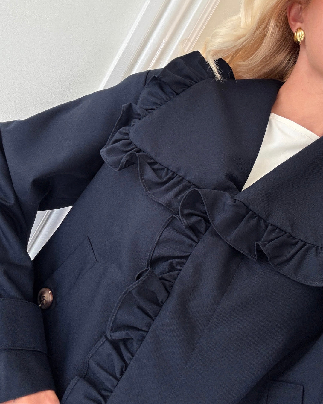 Y.A.S frakke elsana ls short navy blazer