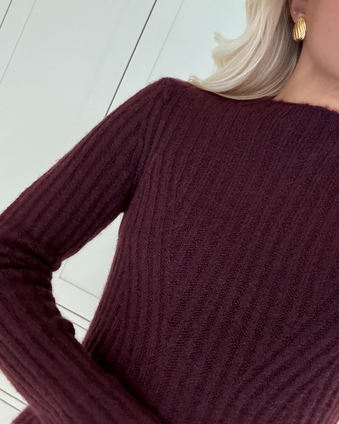 Y.A.S kjole dolly ls knit port royale