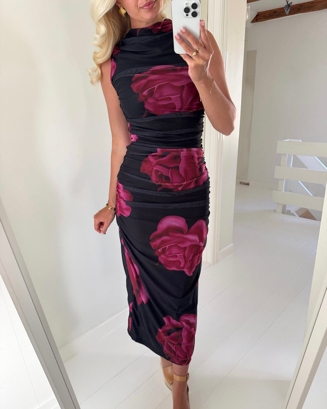 A-View kjole ophelia black/pink