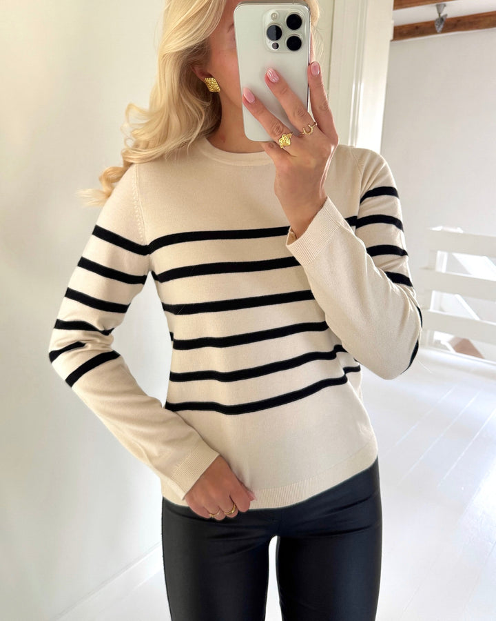 Vero Moda saba plain ls o-neck birch black