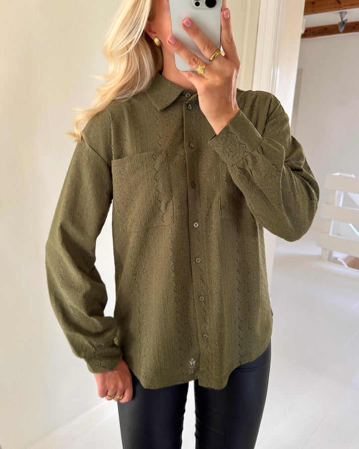 Vero Moda skjorte lizzie ls lace kalamata
