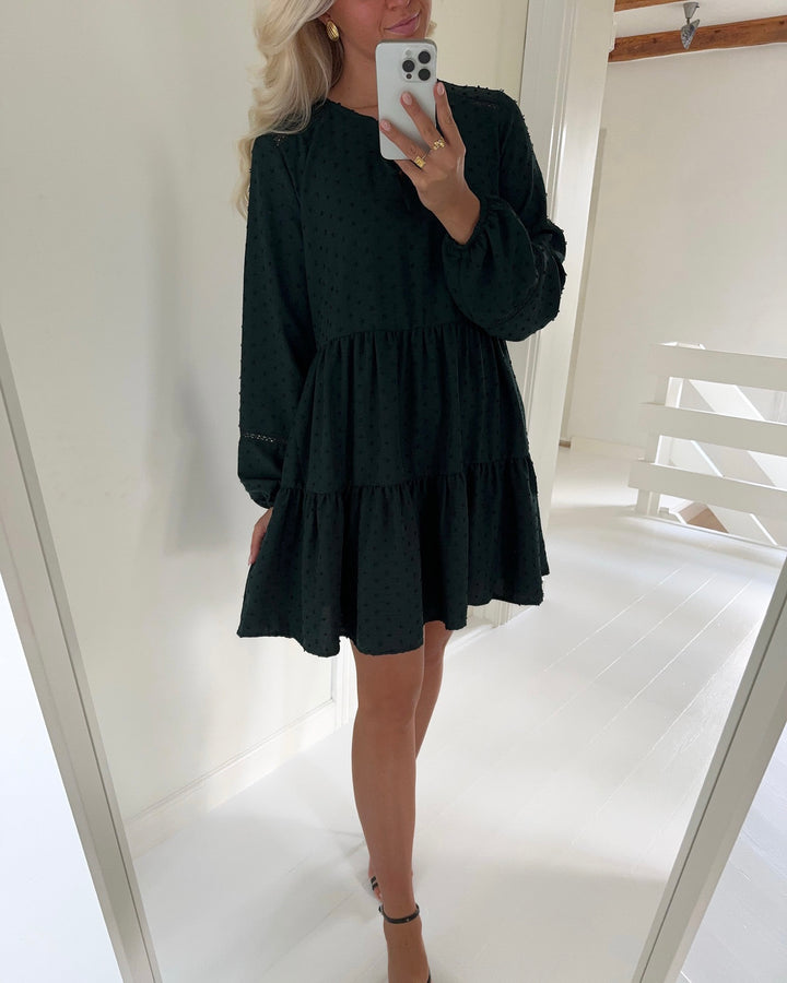 JDY kjole train dobby ls layer scarab