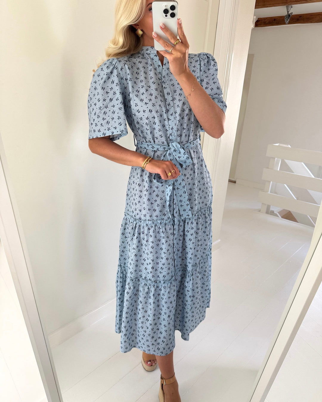 A-View kjole kate new long blue/navy