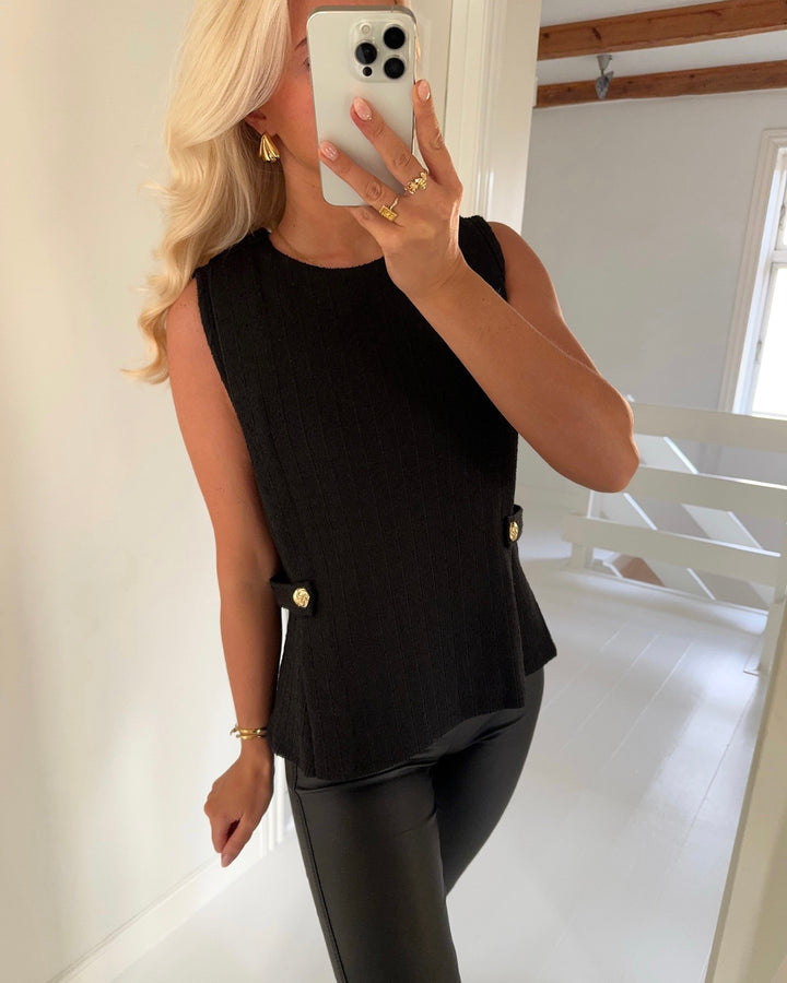Sister's Point top evela black - FORUDBESTILLING LEV. UGE 1
