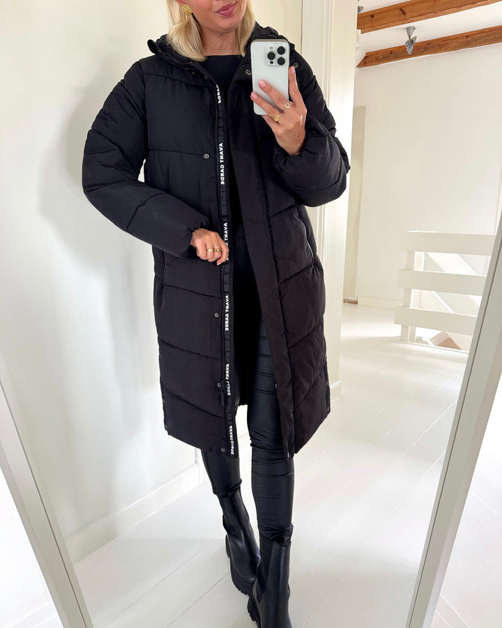 Only vinterjakke maggi long puffer black