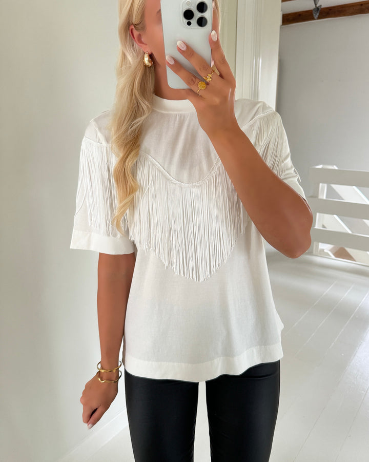 Y.A.S t-shirt frina ss star white