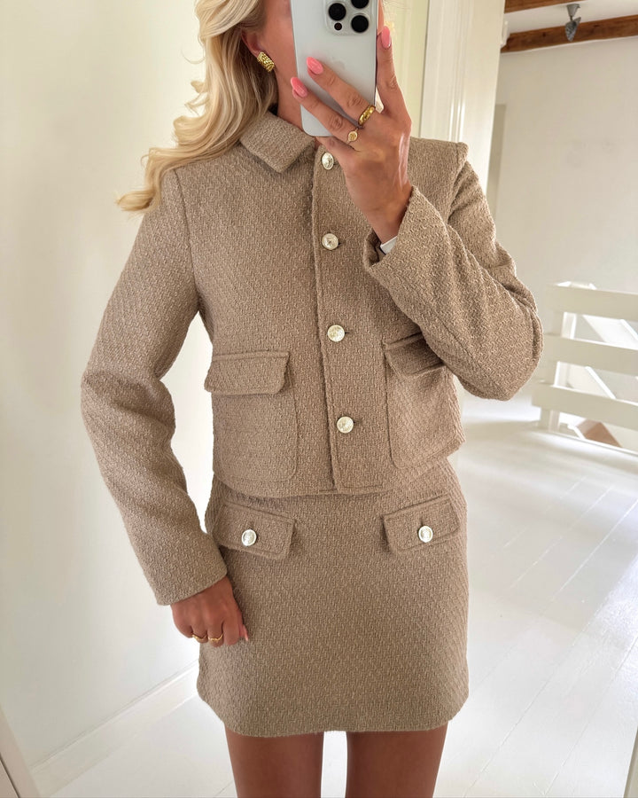 Only nederdel bonn life short silver mink