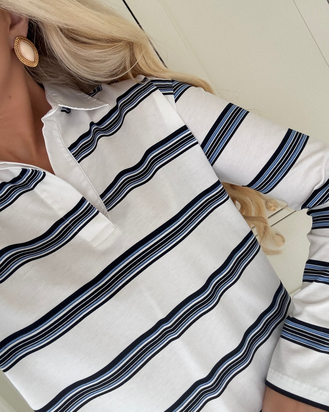 JDY polo darling ls cloud dancer/mix colors