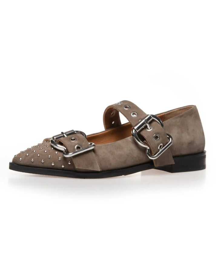 Copenhagen Shoes ballerina future vibes suede green