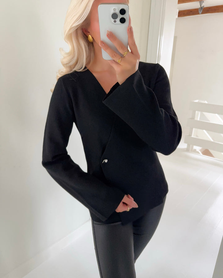 JDY cardigan prime life ls v-neck black