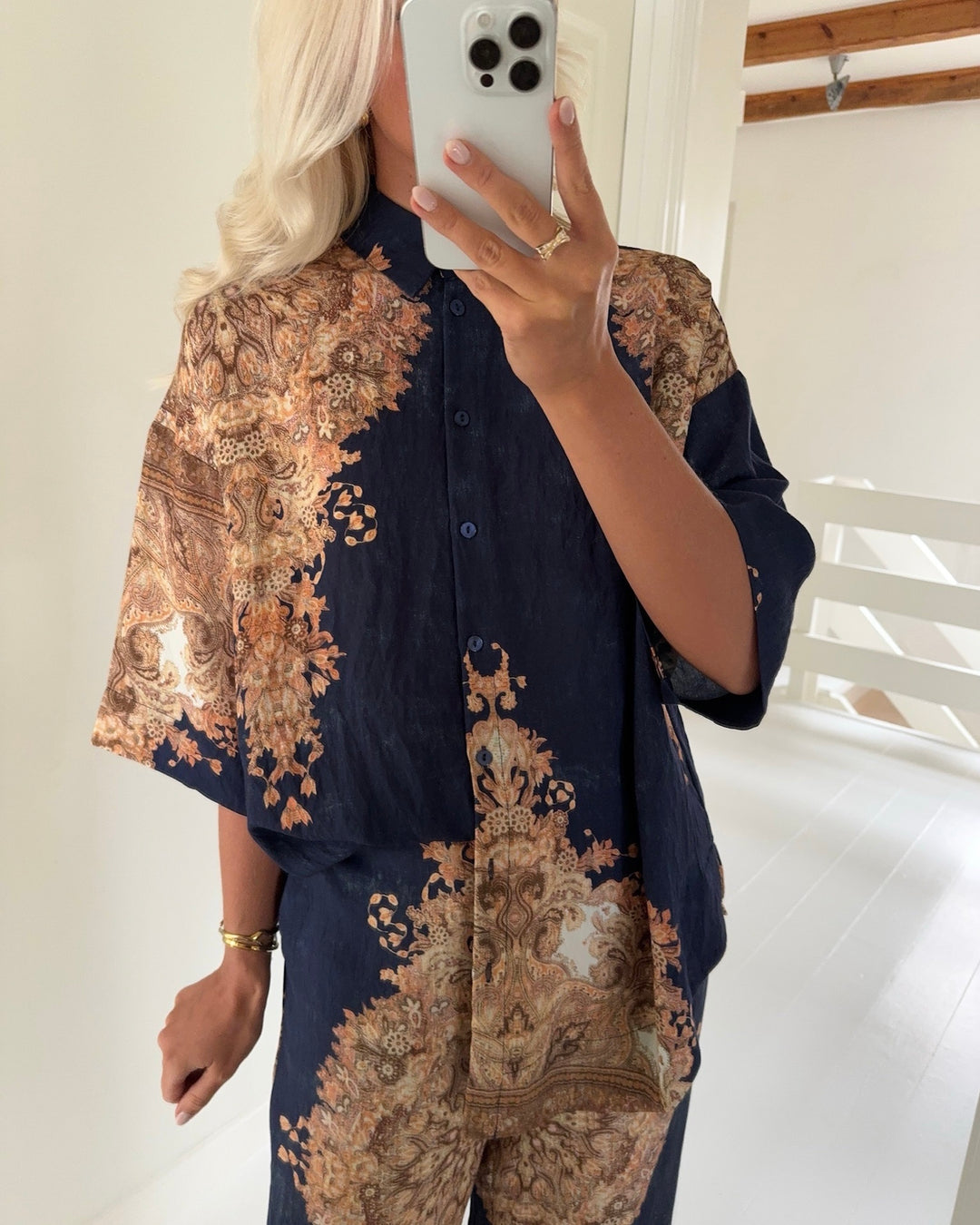 Love&Divine skjorte love971-12 navy/paisley