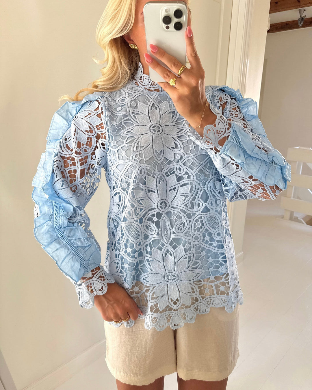 A-View bluse mira light blue