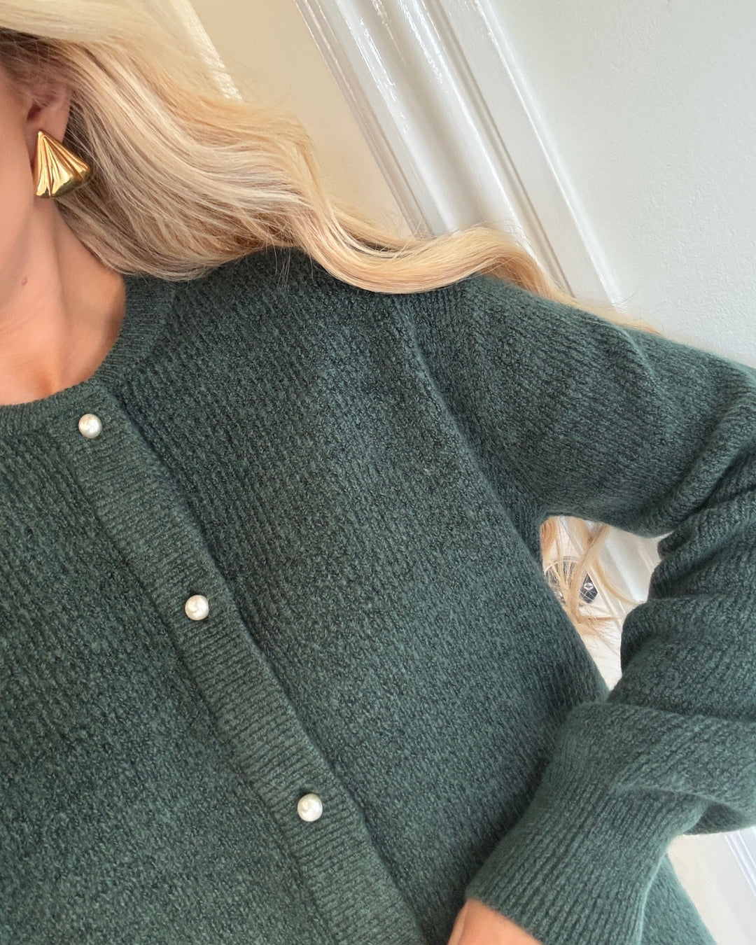 JDY cardigan lumi life ls button sea pine/melange