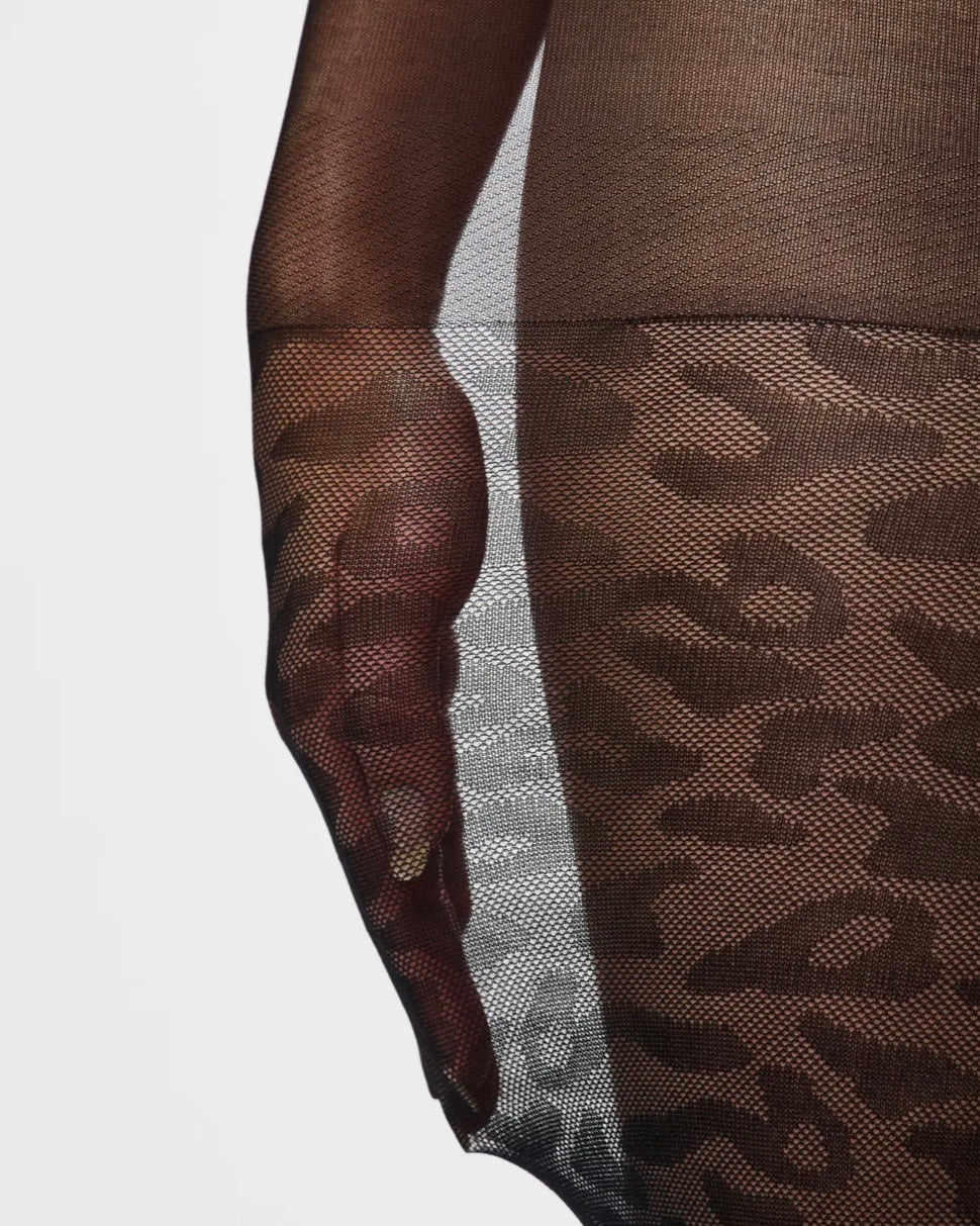 Pieces strømpebukser rabine black leo - FORUDBESTILLING LEV. 7