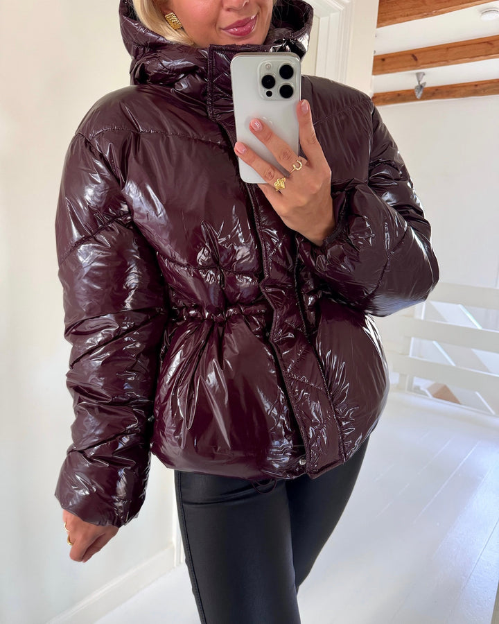 Only jakke rillo shiny puffer fudge