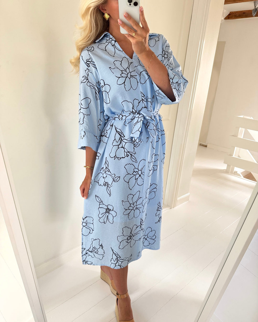 Sister's Point kjole valya-dr l.blue/navy