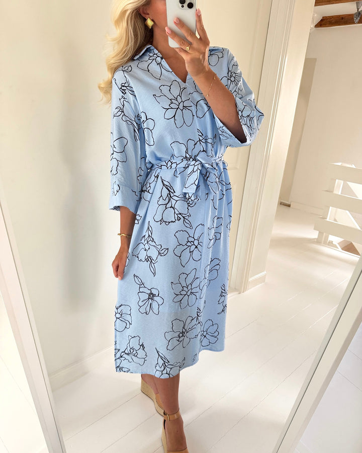 Sister's Point kjole valya-dr l.blue/navy