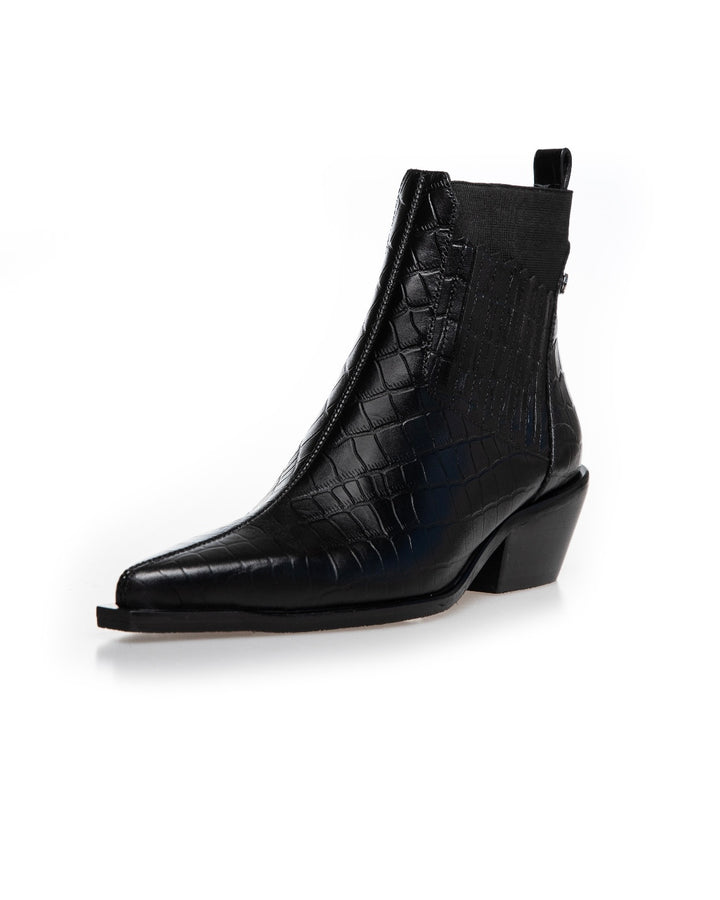 Copenhagen Shoes the walking boot leather black
