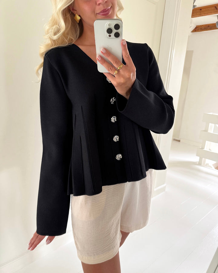 Y.A.S cardigan mikla ls knit black